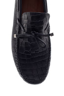 Men's Leather Crocodile Loafer | Derimod
