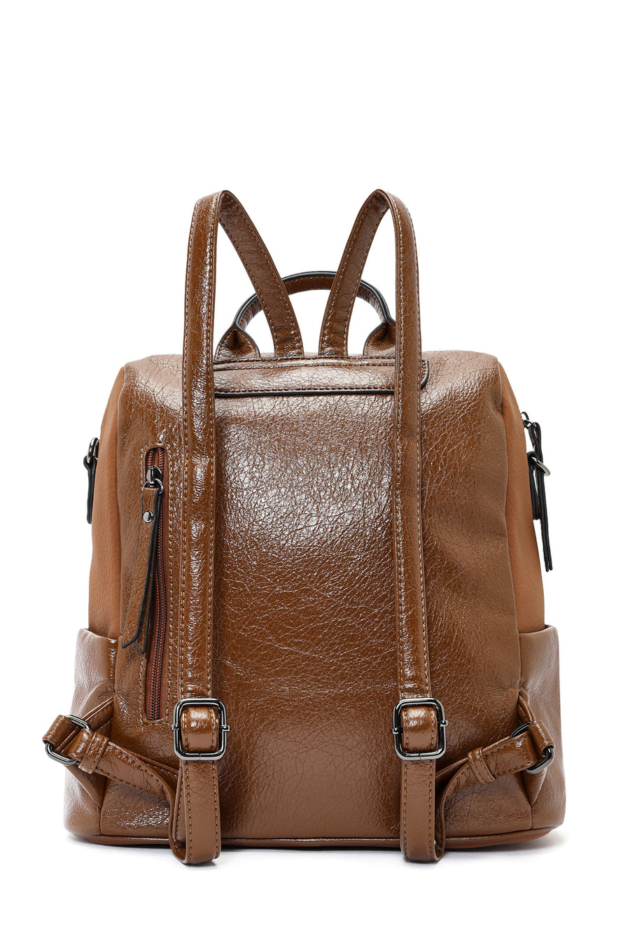 Women's Brown Shoulder Strap Casual Backpack