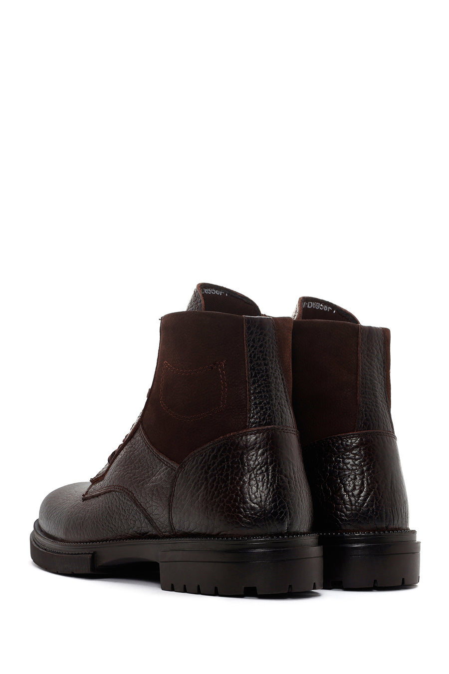 Men's Brown Zippered Casual Boots