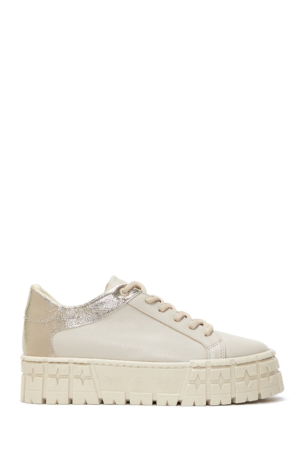 Women's Beige Thick Soled Sneaker 22WFE223014 | Derimod