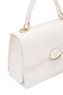 Women's Cream Long Strap Printed Classic Crossbody Bag | Derimod