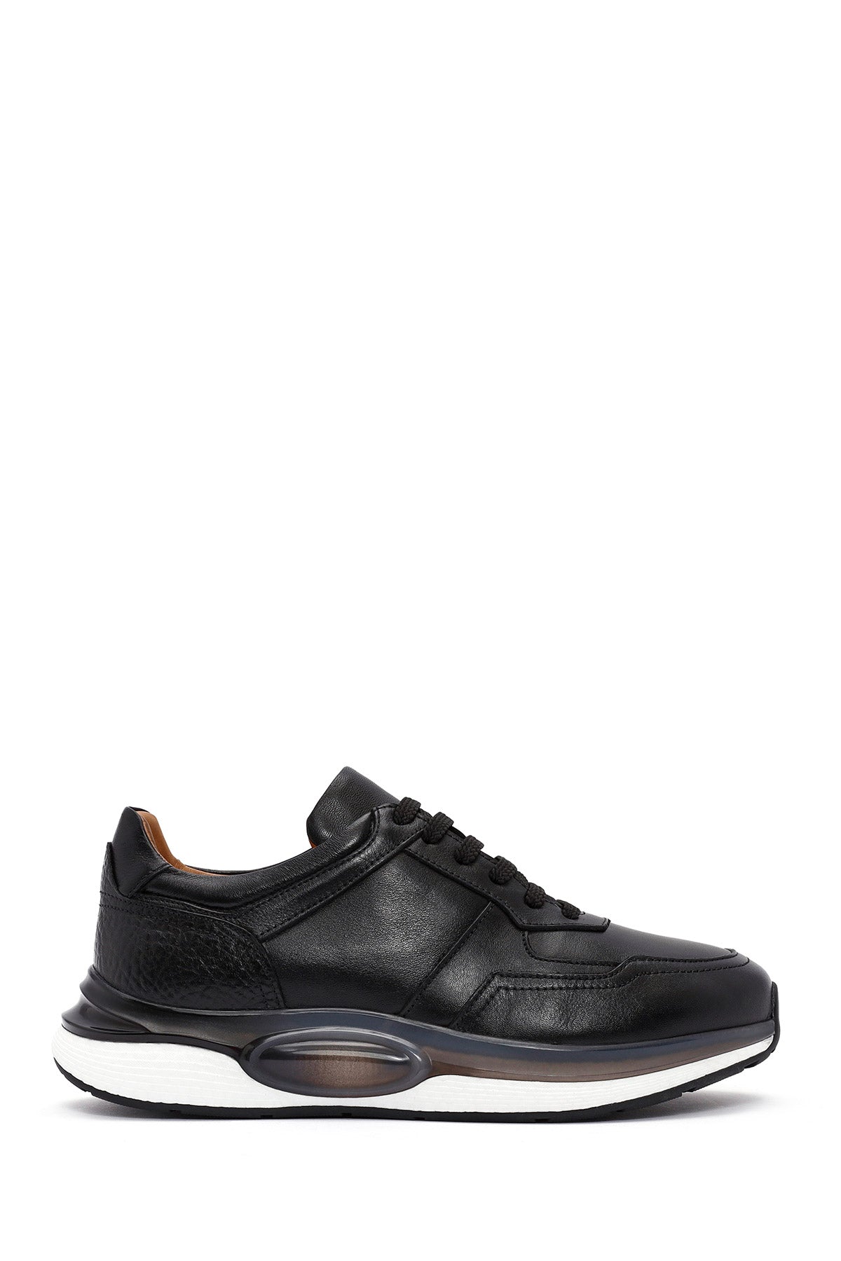 Men's Black Lace-up Leather Sneaker 24WFD620818 | Derimod