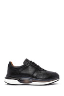 Men's Black Lace-up Leather Sneaker | Derimod