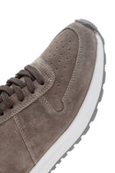 Men's Mink Leather Casual Sneaker | Derimod