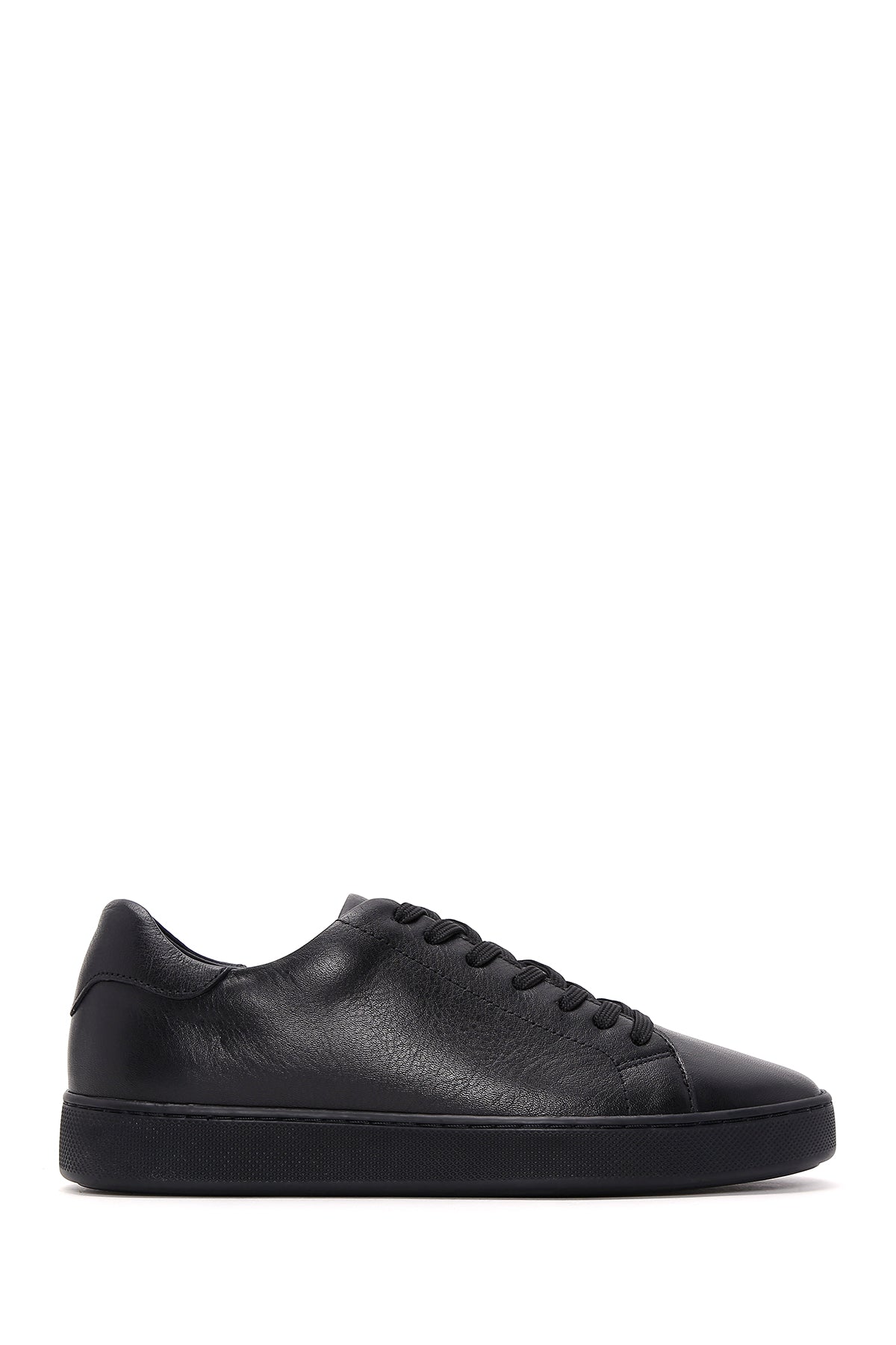 Men's Black Leather Sneaker 23SFD640718 | Derimod