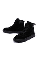 Men's Black Suede Leather Sports Boots | Derimod