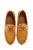 Men's Yellow Suede Leather Casual Shoes | Derimod