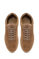 Erkek Bej Bağcıklı Süet Deri Sneaker | Derimod
