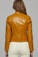 Kylie Women's Leather Jacket | Derimod