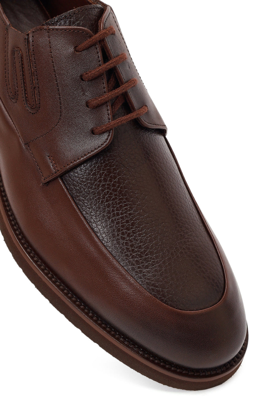Men's Brown Lace-up Leather Casual Shoes