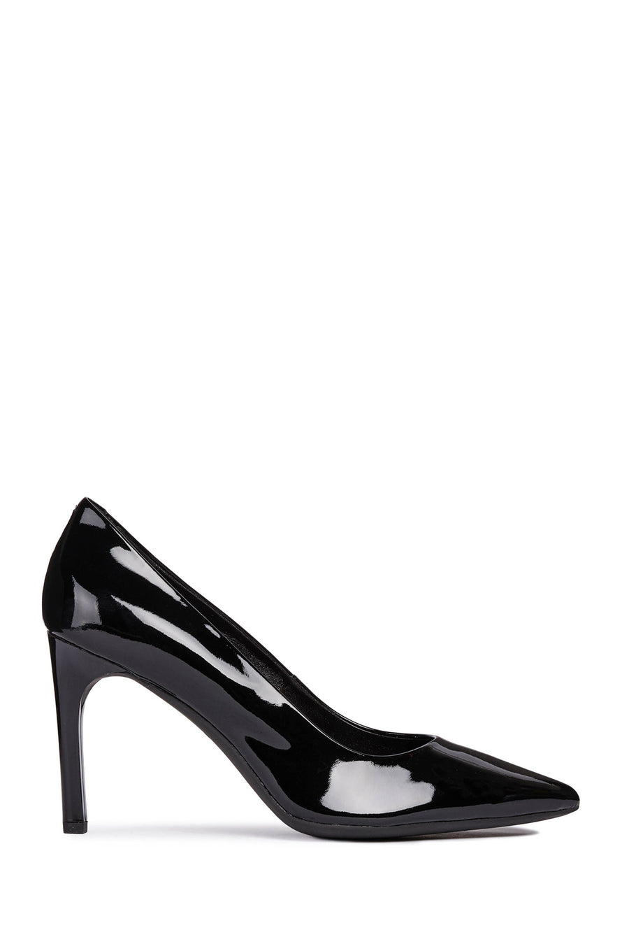 Geox Kadın Siyah Faviola İnce Topuklu Rugan Deri Stiletto D828UC00066C9999 | Derimod