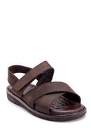 Men's Nubuck Strappy Sandals | Derimod