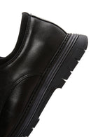 Men's Black Leather Sock Casual Shoes | Derimod