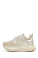 Women's Beige Thick Soled Sneaker | Derimod