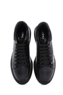 Men's Black Thick Soled Sneaker | Derimod