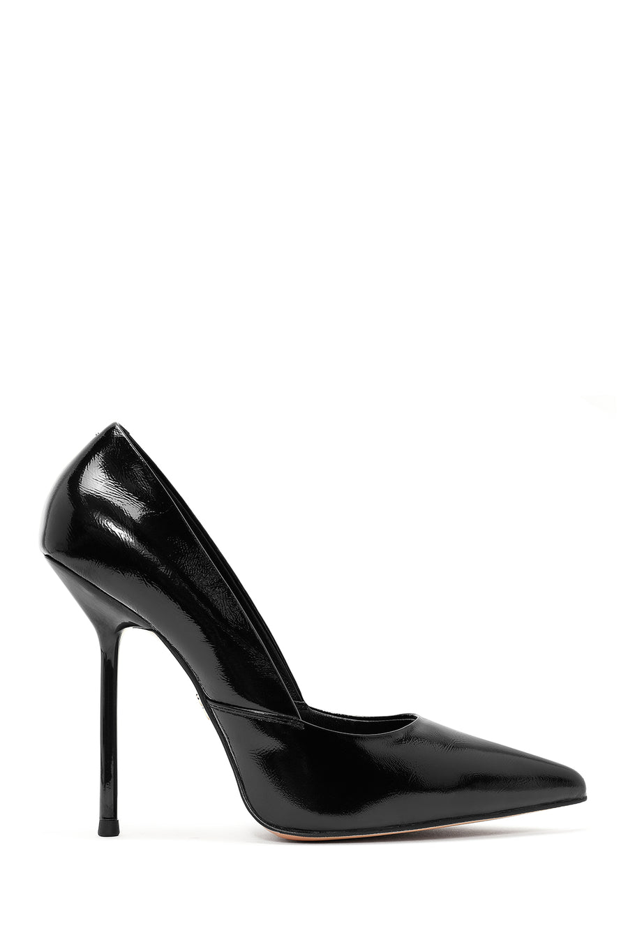 Women's Black High Thin Heel Leather Stiletto 24WFD490216 | Derimod