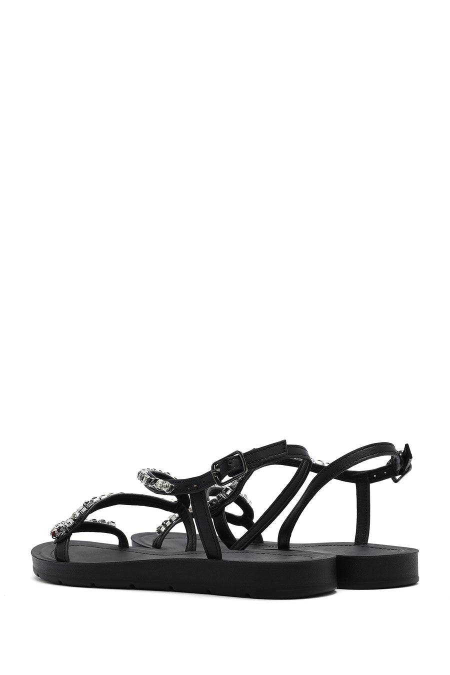 Women's Black Stone Sandals