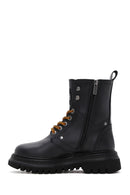 Harley Davidson Women's Black Dearie Leather Boots | Derimod