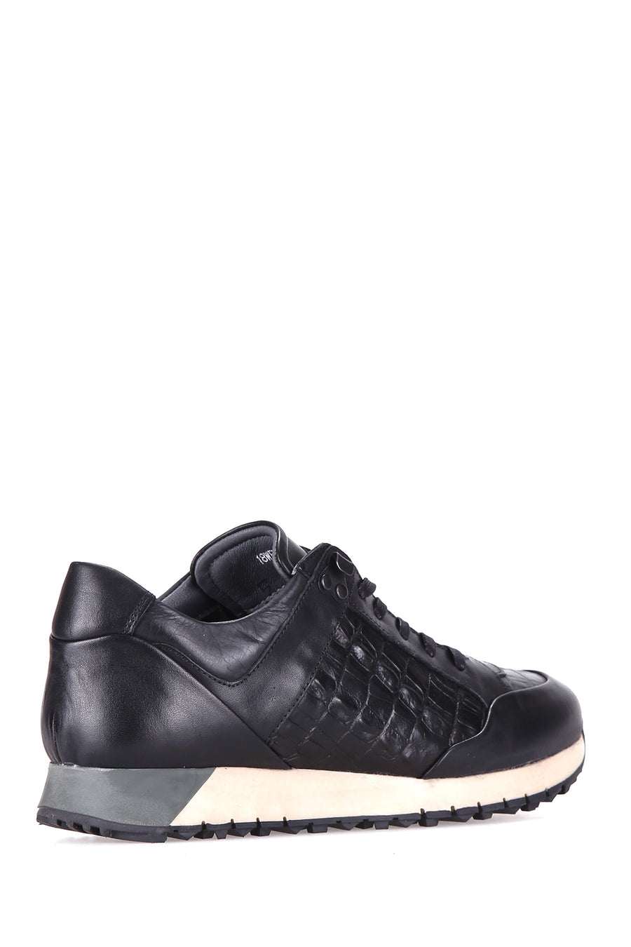 Crocodile Patterned Men's Leather Sneaker
