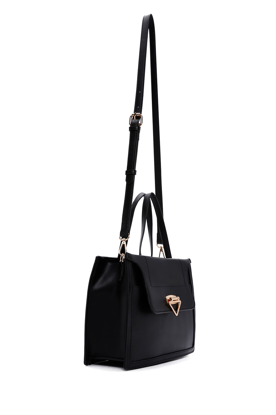 Women's Black Long Strap Shoulder Bag