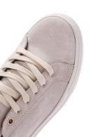 Women's Beige Suede Leather Thick Soled Sneaker | Derimod