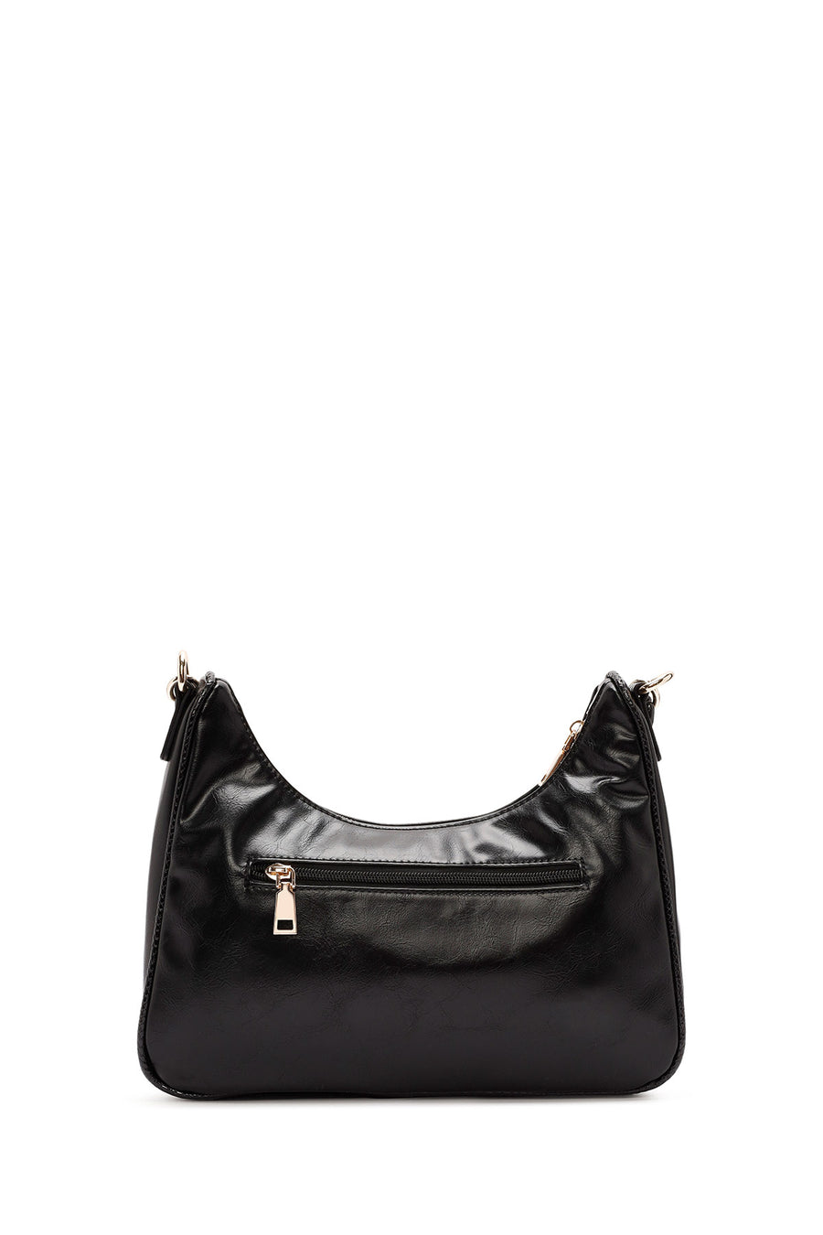 Women's Black Double Strap Shoulder Bag