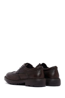 Men's Brown Lace-Up Thick-Soled Leather Casual Shoes | Derimod