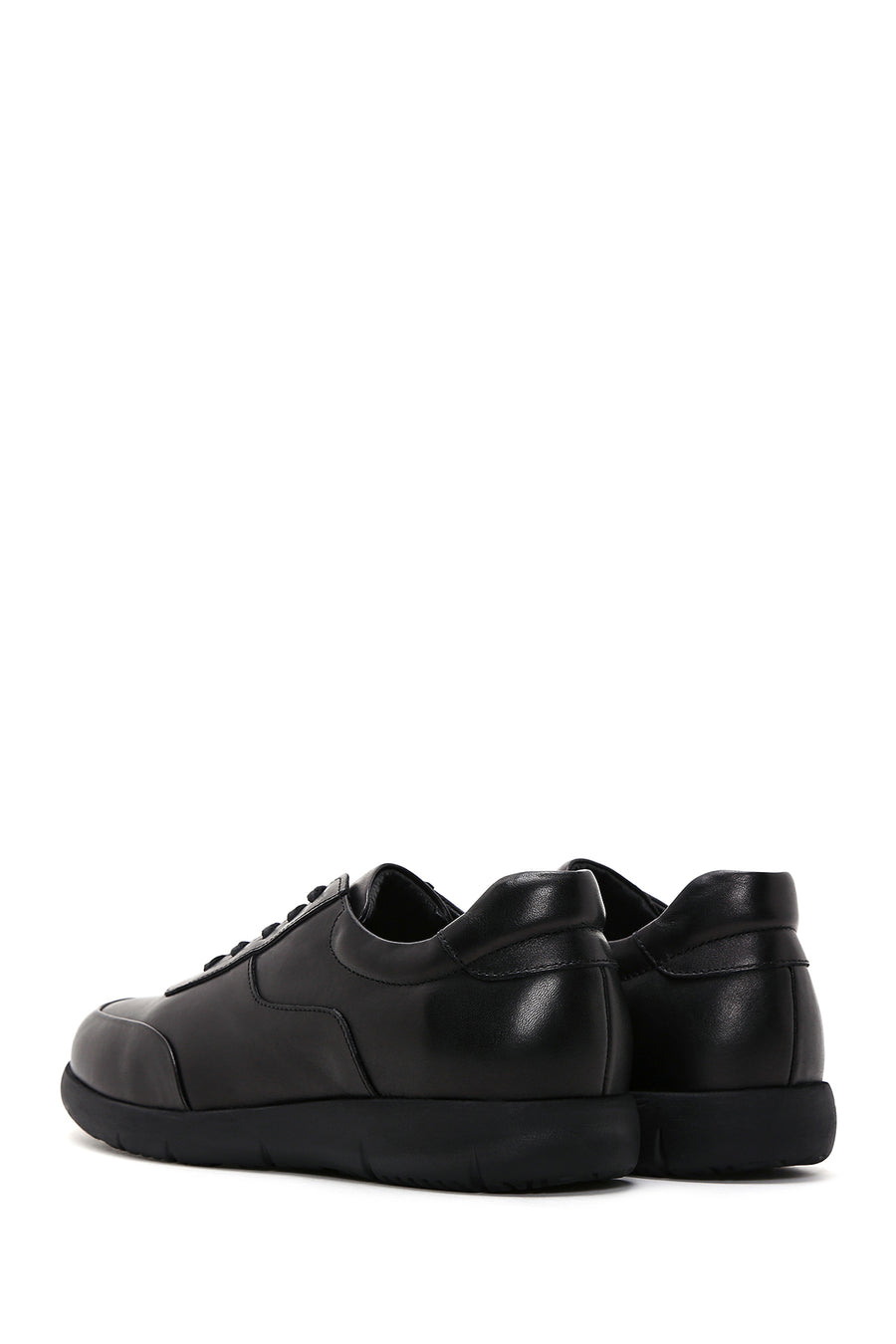 Men's Black Leather Sneaker