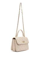 Women's Cream Faux Leather Handbag | Derimod