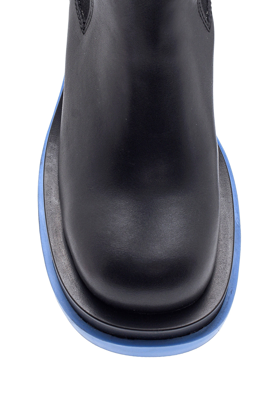 Women's Black Leather Heeled Chelsea Boots