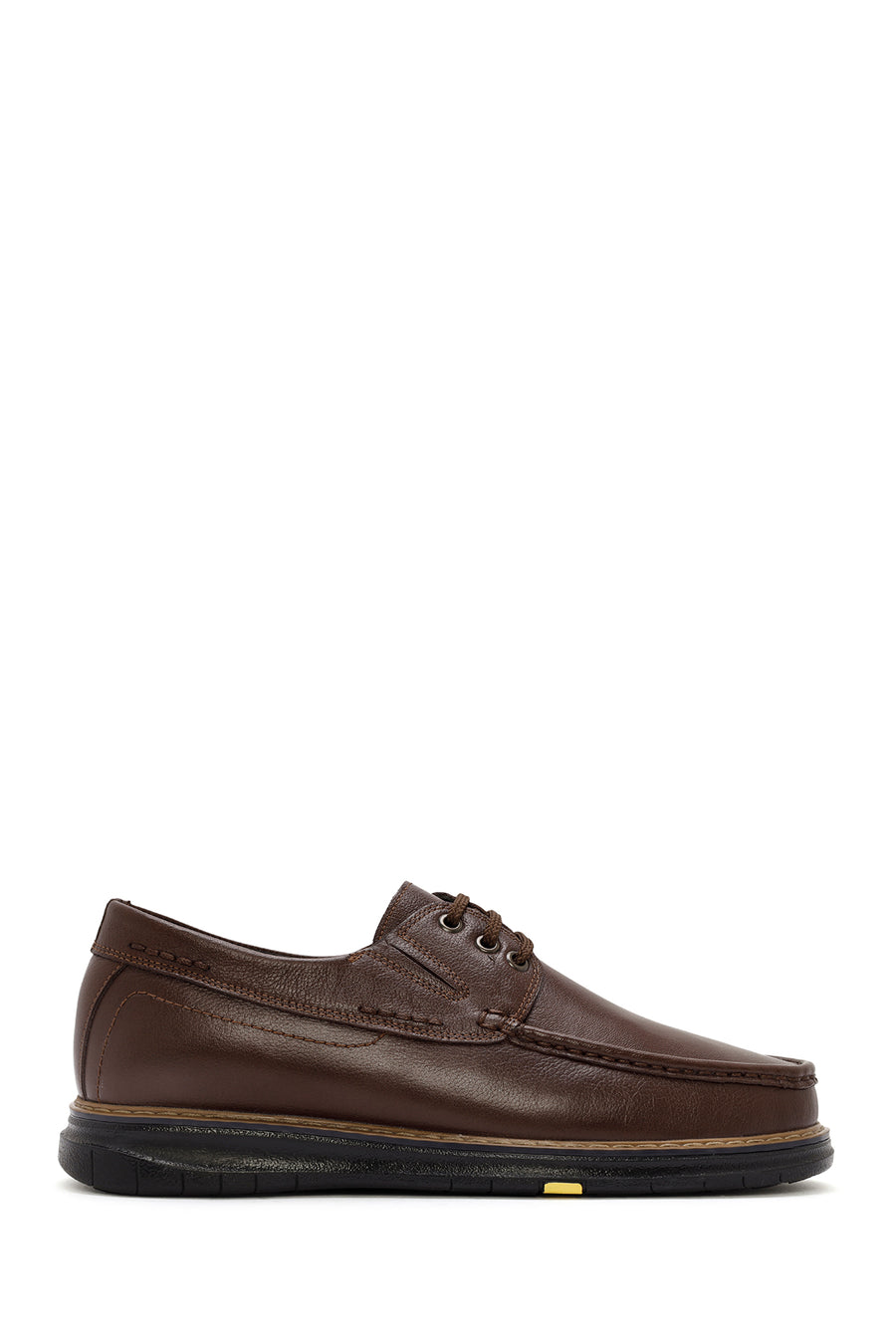 Men's Brown Lace-up Leather Casual Shoes 24WFD7107FT | Derimod