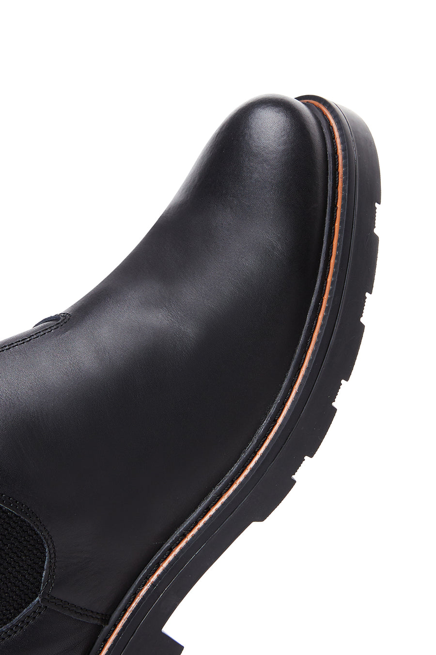 Men's Black Leather Chelsea Boots