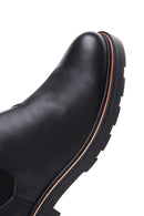 Men's Black Leather Chelsea Boots | Derimod