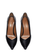 Women's Black Leather Stiletto | Derimod