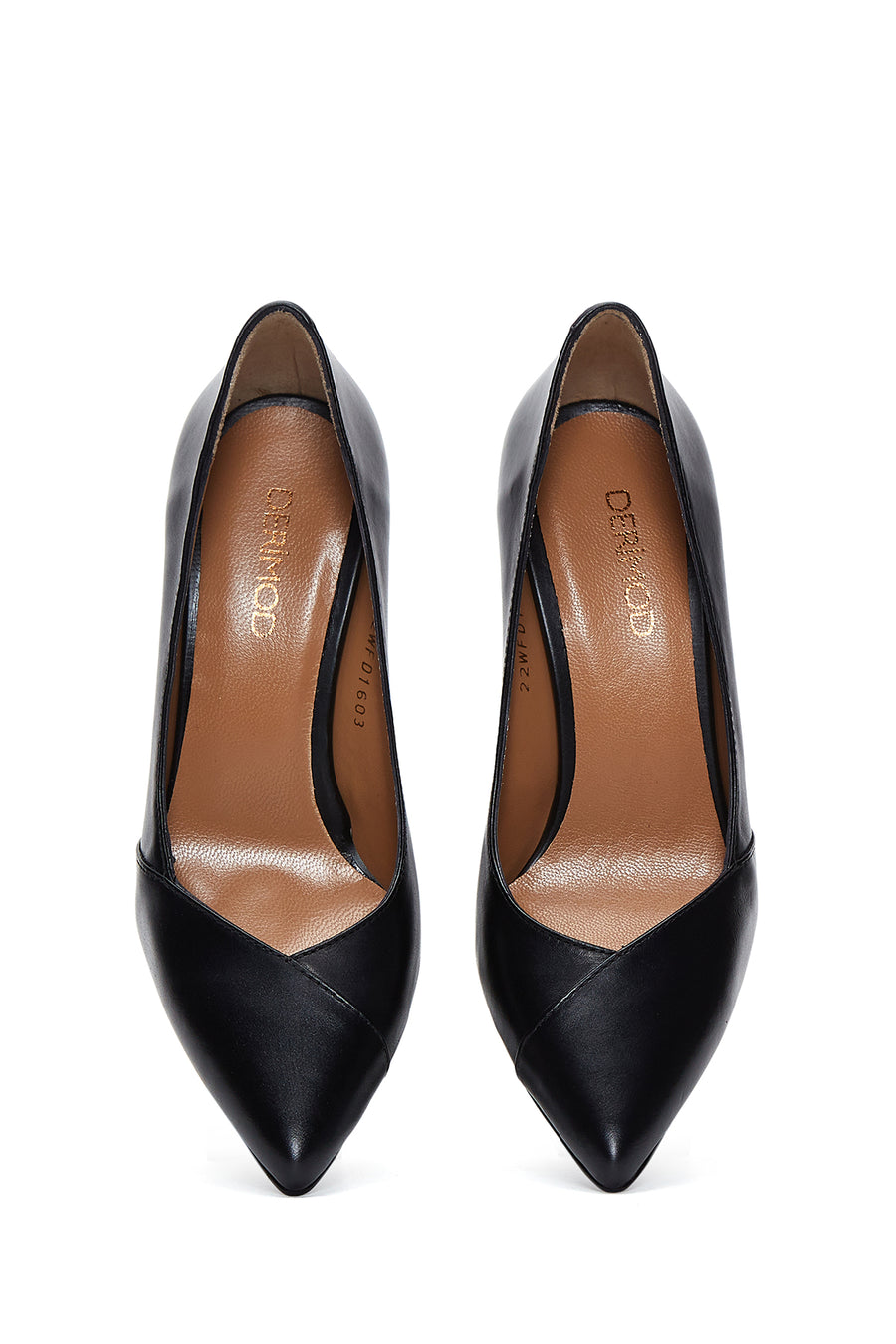 Women's Black Leather Stiletto