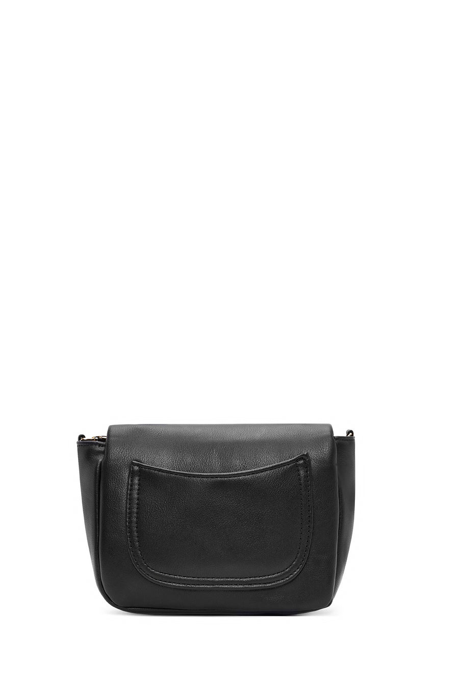 Women's Black Chain Strap Floral Detailed Mini Shoulder Bag