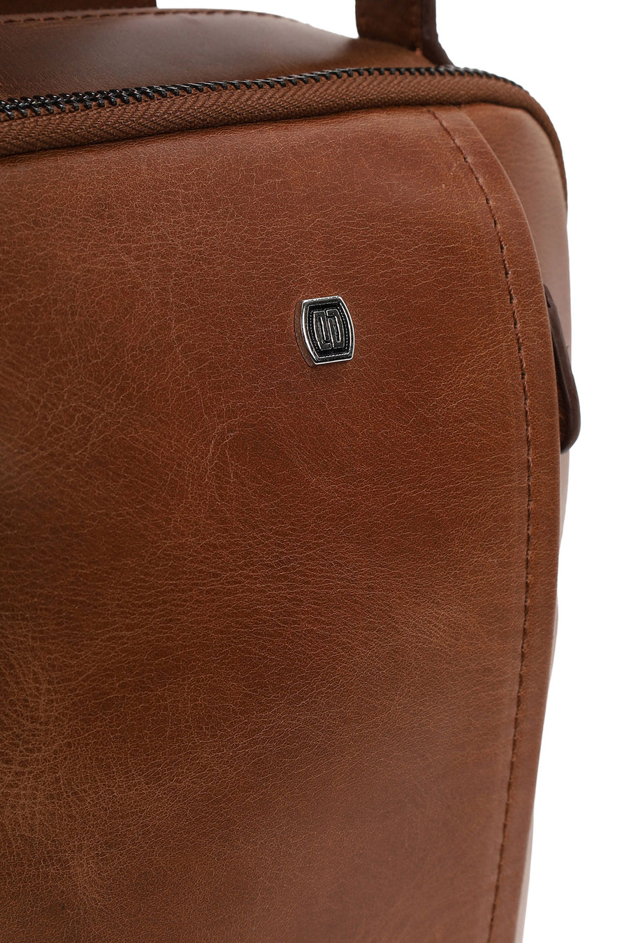 Male Brown Mini Leather Handbag