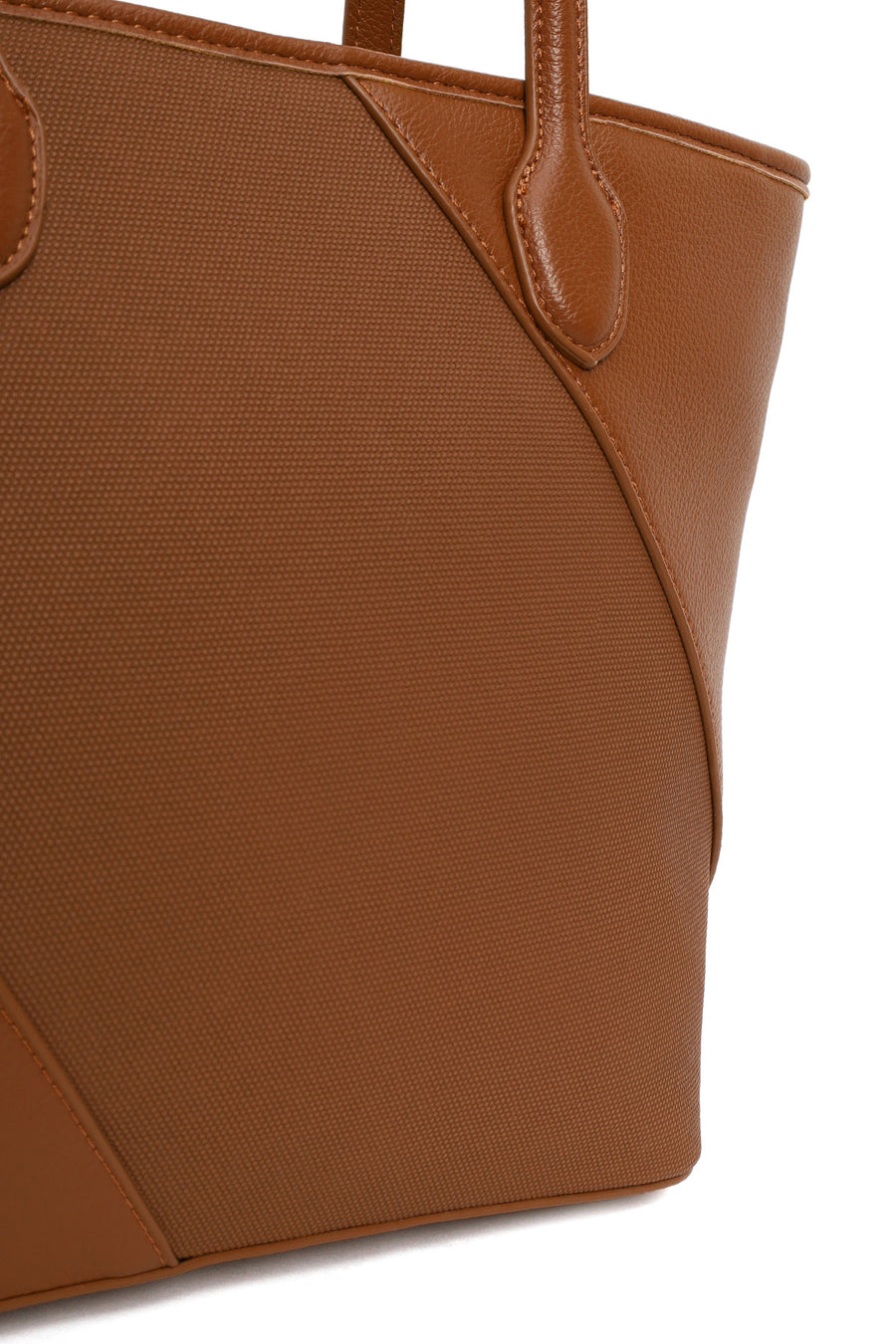 Woman Tan Long-Strap Shoulder Bag