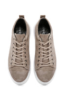 Men's Mink Lace-Up Suede Leather Sneaker | Derimod