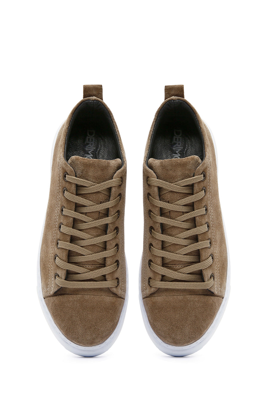Men's Mink Lace-Up Suede Leather Sneaker