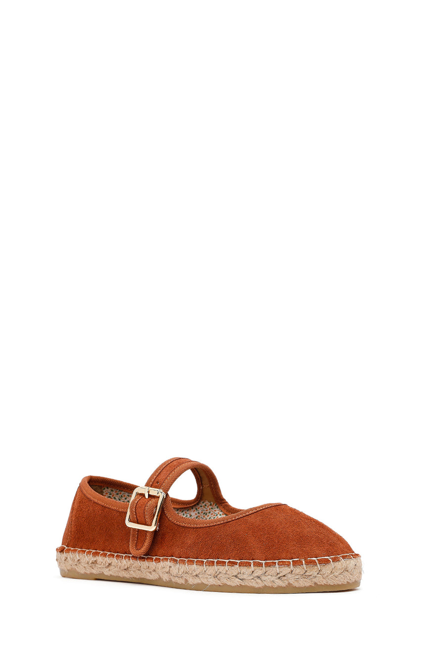 Women's Orange Strappy Suede Espadrilles