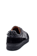 Men's Leather Studded Detailed Sneaker | Derimod