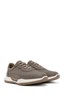 Men's Mink Lace-up Leather Sneaker | Derimod