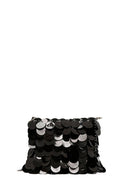 Women's Black Long Chain Strap Sequin Cross Bag | Derimod