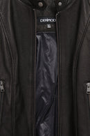 Prima Woman Black Short Leather Jacket | Derimod