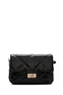 Women's Black Long Strap Quilted Shoulder Bag | Derimod