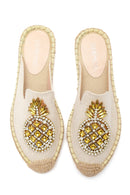 Kadın Taşlı Espadril | Derimod