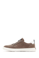 Men's Mink Nubuck Leather Sneaker | Derimod