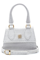 Kadın Kroko Desenli Mini El Çantası | Derimod