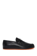 Men's Black Leather Casual Loafer | Derimod